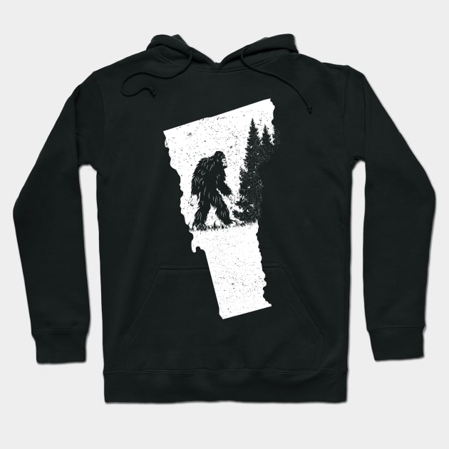 Bigfoot Vermont State Hoodie by Tesszero